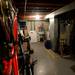 The basement floor in the Awori's rented townhouse. U-M restricts tenants from making the unfinished basement a bedroom.   Melanie Maxwell | AnnArbor.com